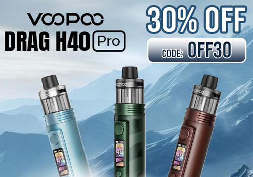 USA Blowout! 30% Off the VOOPOO Drag H40 Pro 2450mAh 40W Pod Mod Kit $18.89